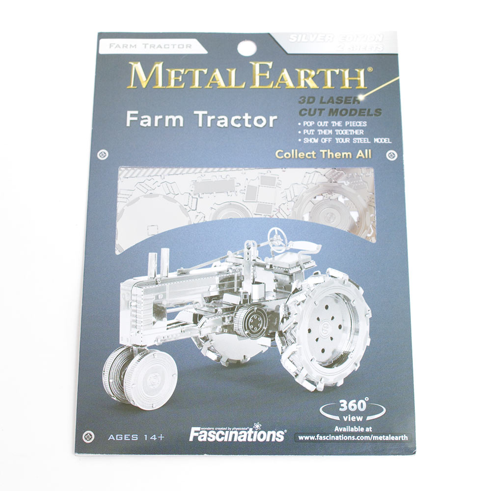 Metal Earth, Toys & Figurines, Metal, Art & School, Farm Tractor, 2376